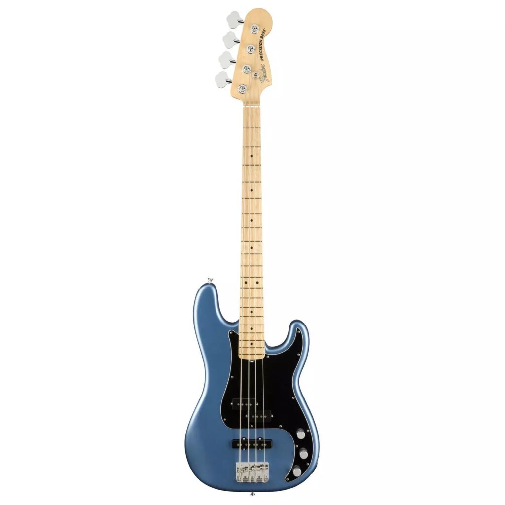 Бас-гитара fender-american-performer-precision-bass-mn-satin-lake-placid-blue