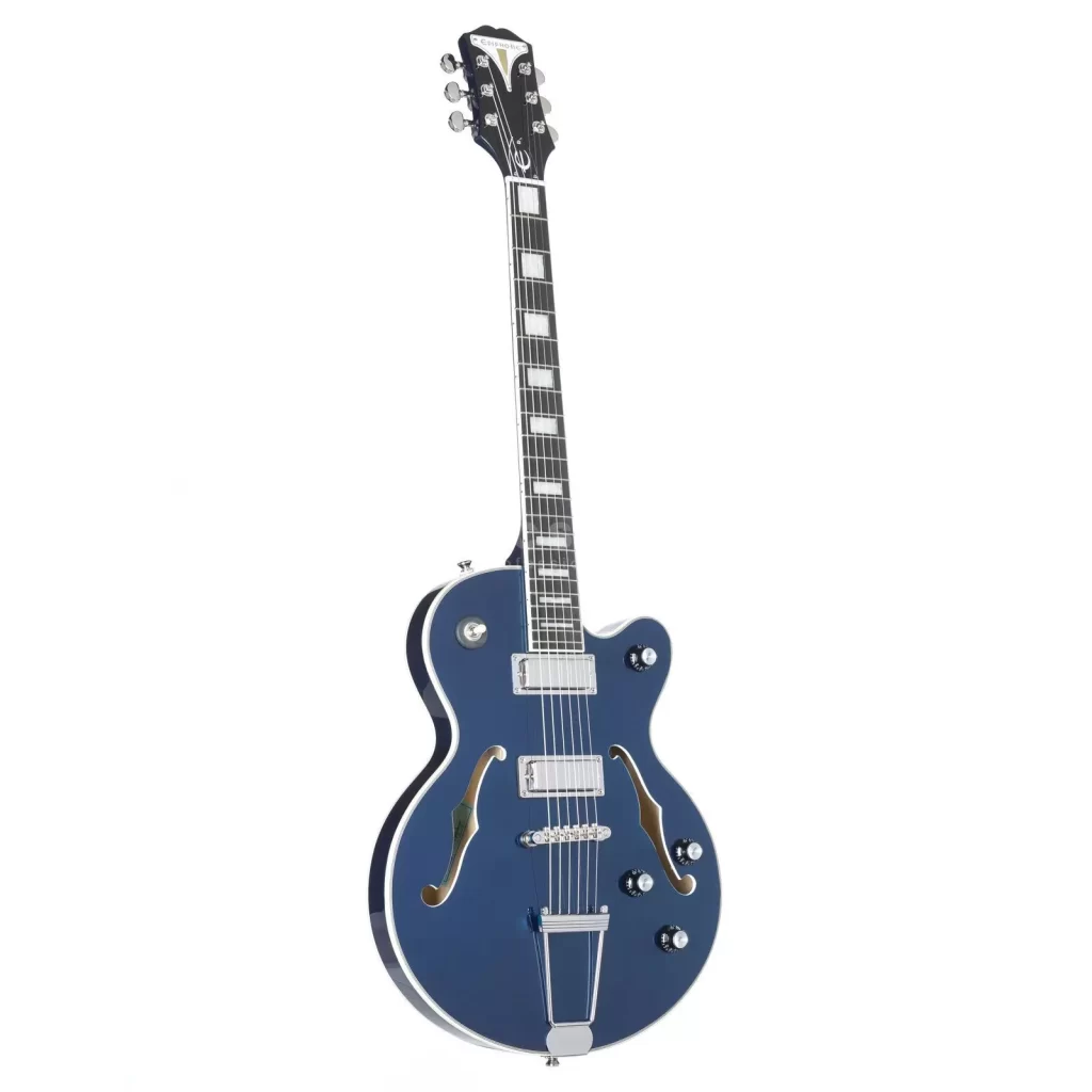 Полуакустическая гитара epiphone-uptown-kat-es-sapphire-blue-metallic