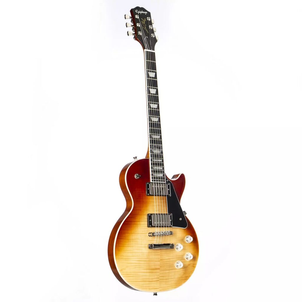 Электрогитара epiphone-les-paul-modern-figured-caffe-latte-fade