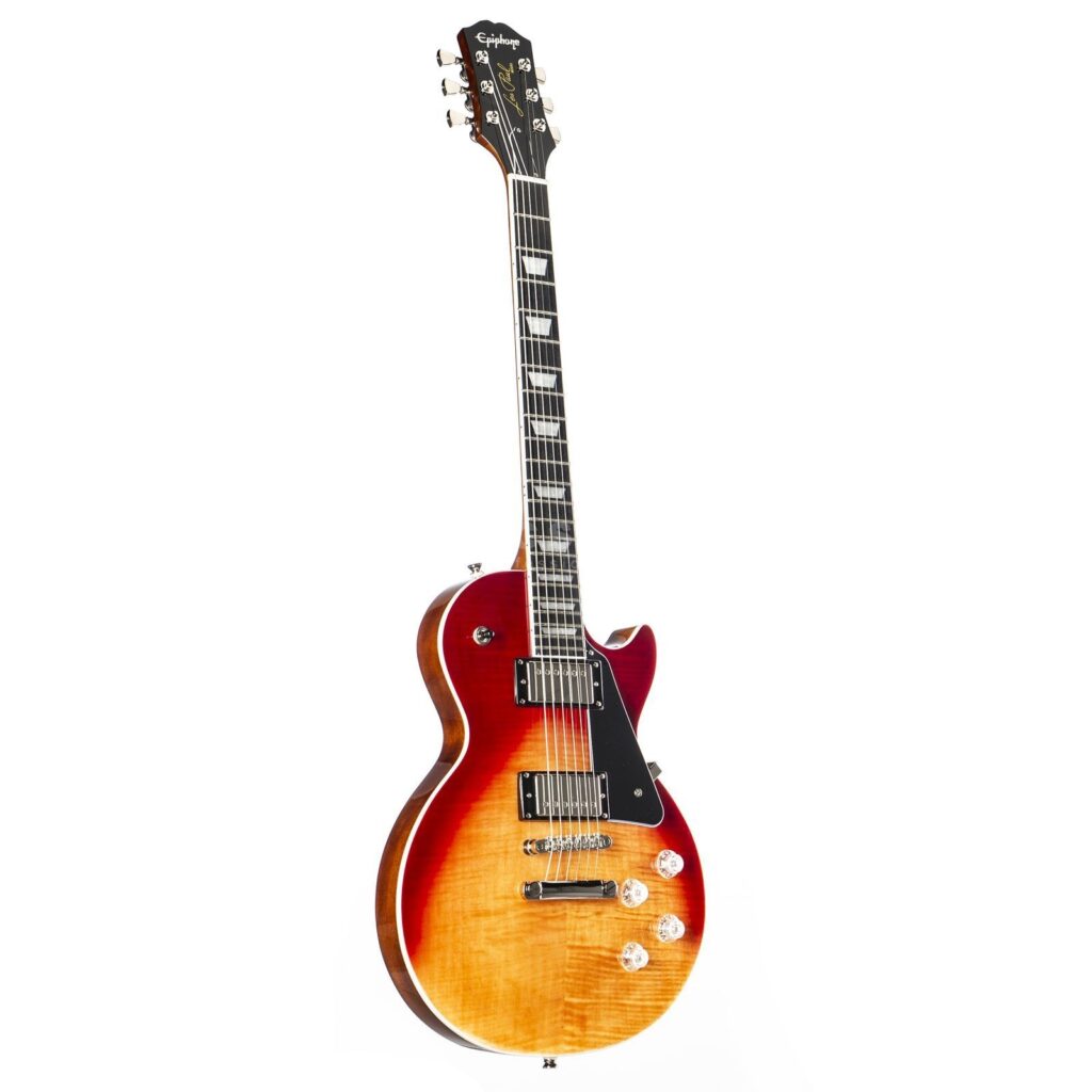 Электрогитара epiphone-les-paul-modern-figured-magma-orange-fade