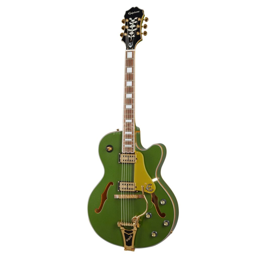 Полуакустическая гитара epiphone-emperor-swingster-forest-green-metallic