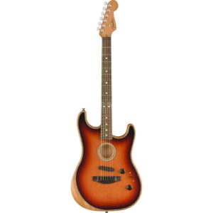 Электроакустическая гитара fender-am-acoustasonic-stratocaster-3-color-sunburst