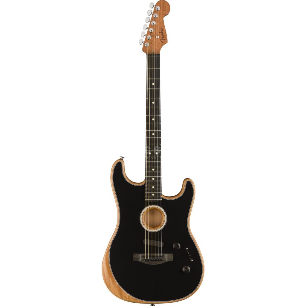 Электроакустическая гитара fender-am-acoustasonic-stratocaster-black