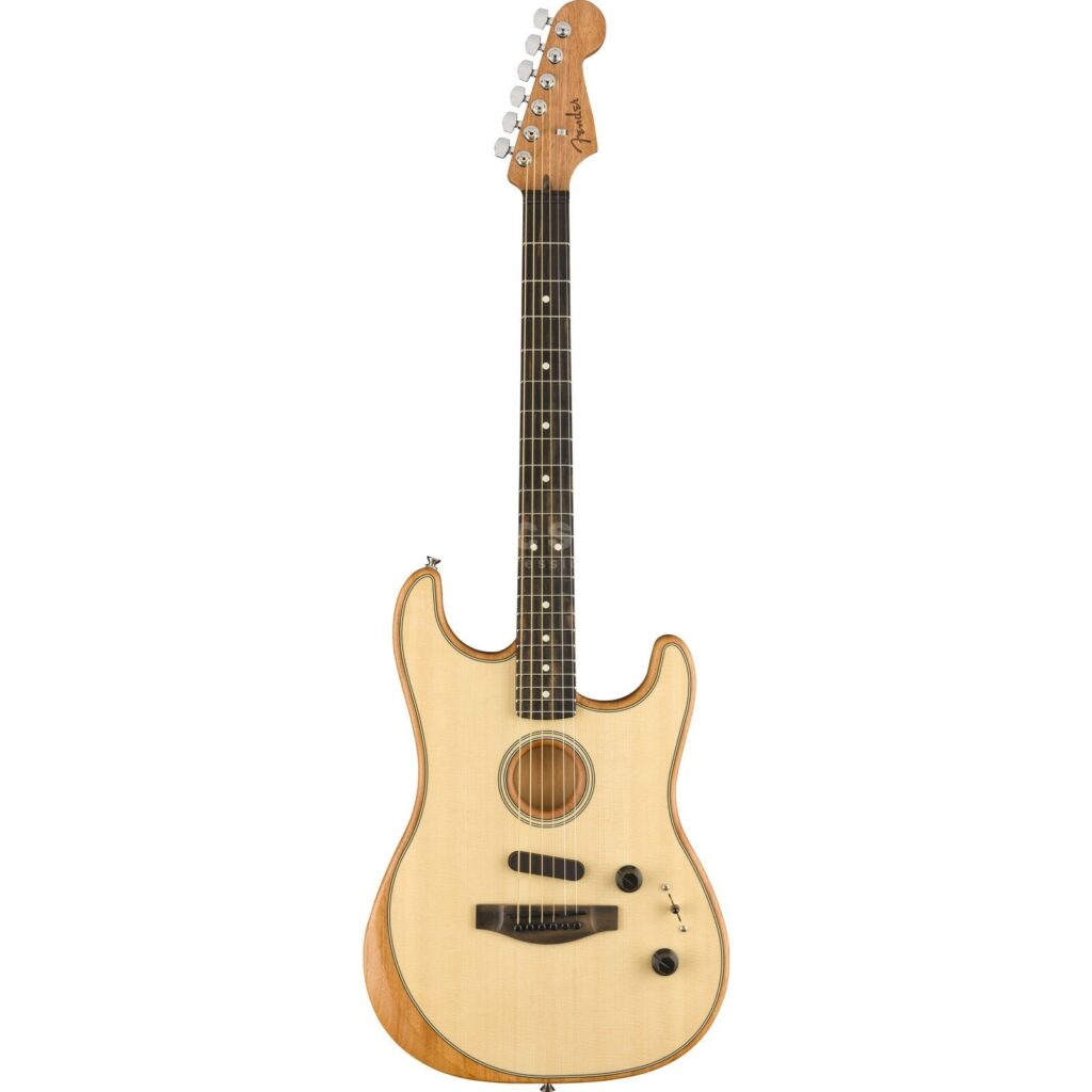 Электроакустическая гитара fender-am-acoustasonic-stratocaster-natural